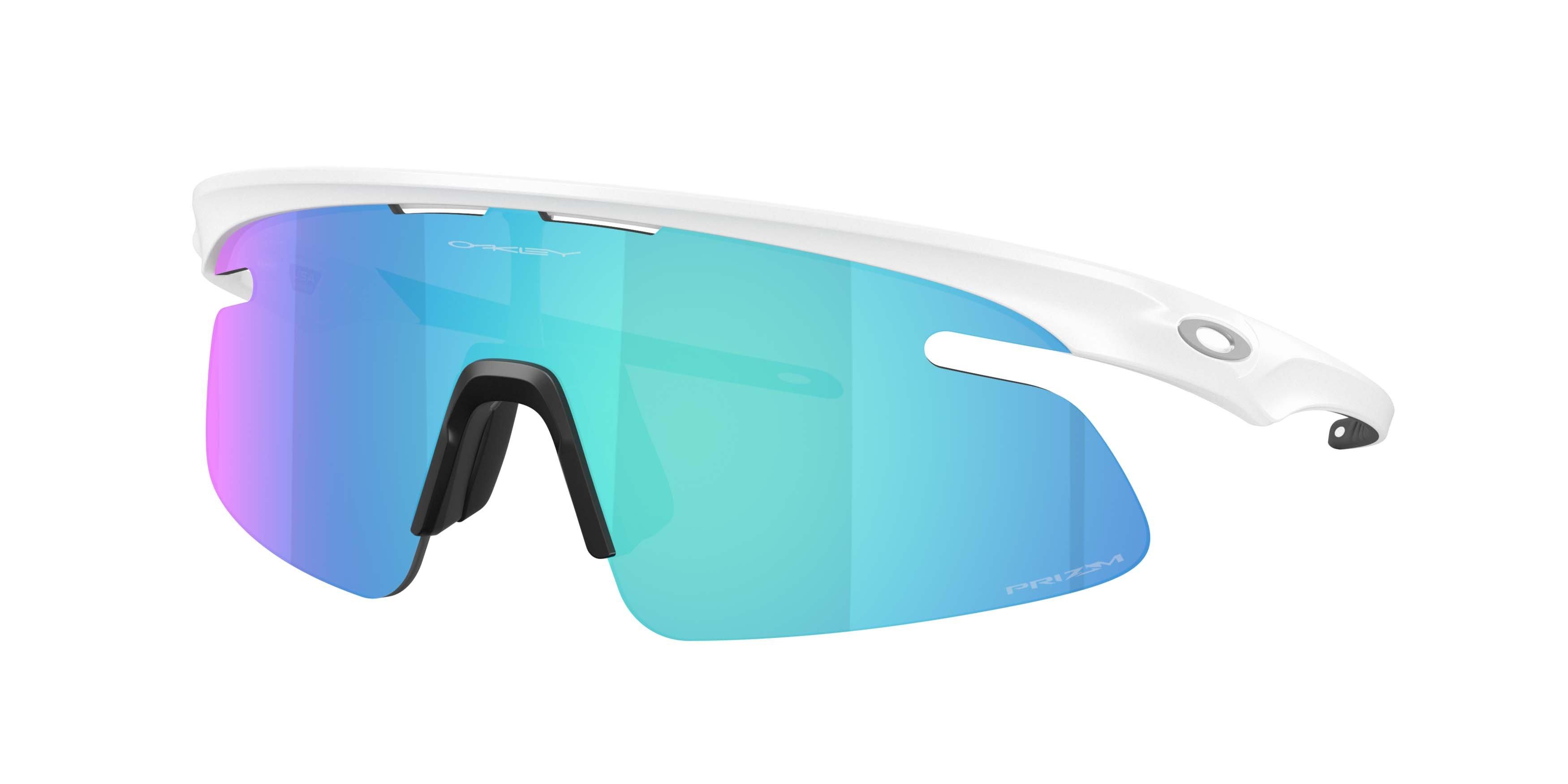 Oakley RSLV Lite Prizm Sapphire Sunglasses – Matte White
